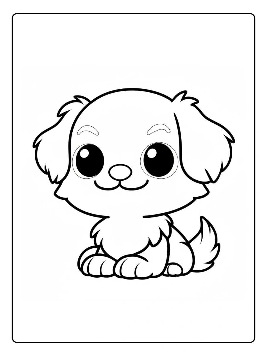 desenho de cachorro fofo para colorir (14)