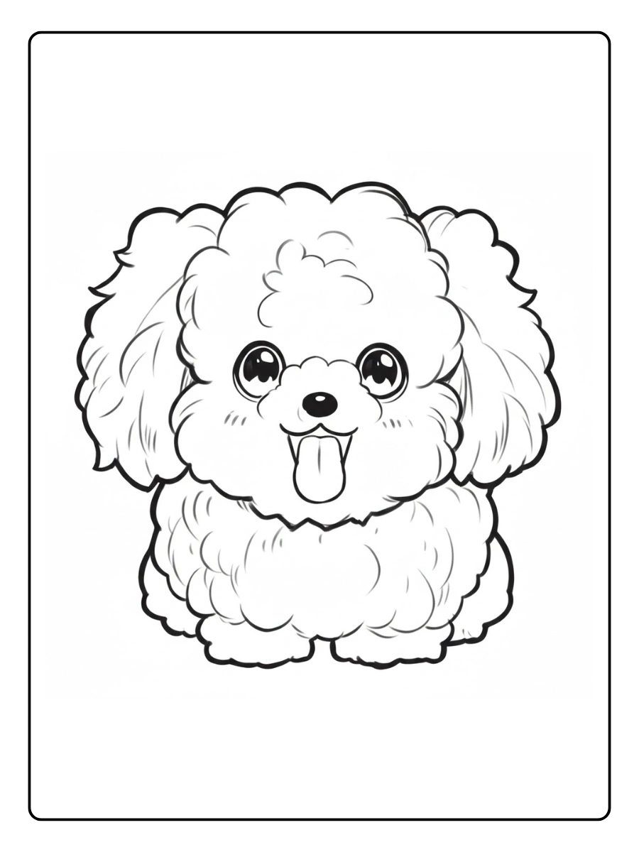 desenho de cachorro fofo para colorir (8)
