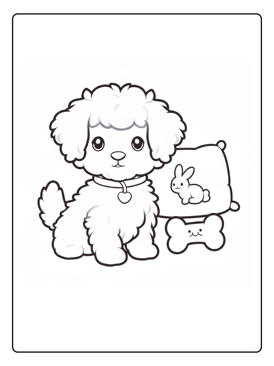 desenho de cachorro fofo para colorir (9)