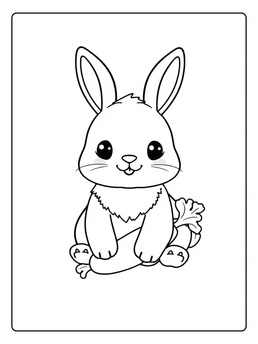 desenho de coelho fofo para colorir (5)