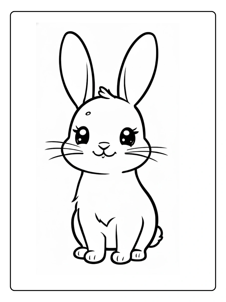 desenho de coelho fofo para colorir (9)