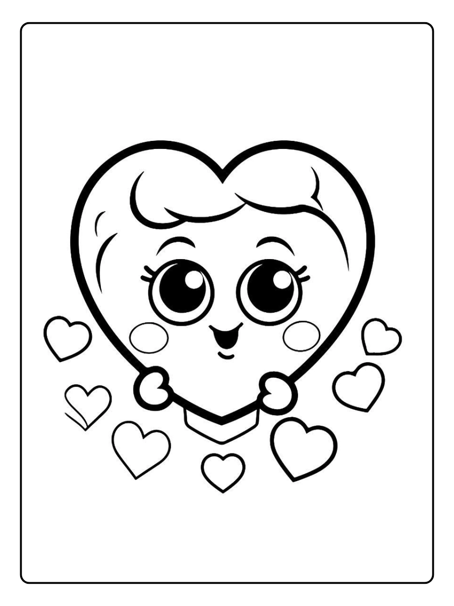 desenho de coração fofo para colorir (4)