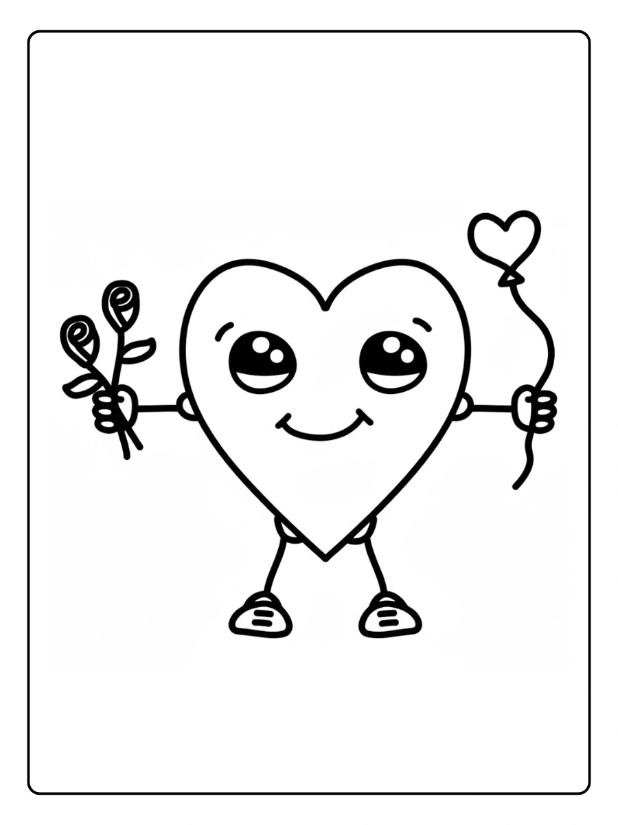 desenho de coração fofo para colorir (8)