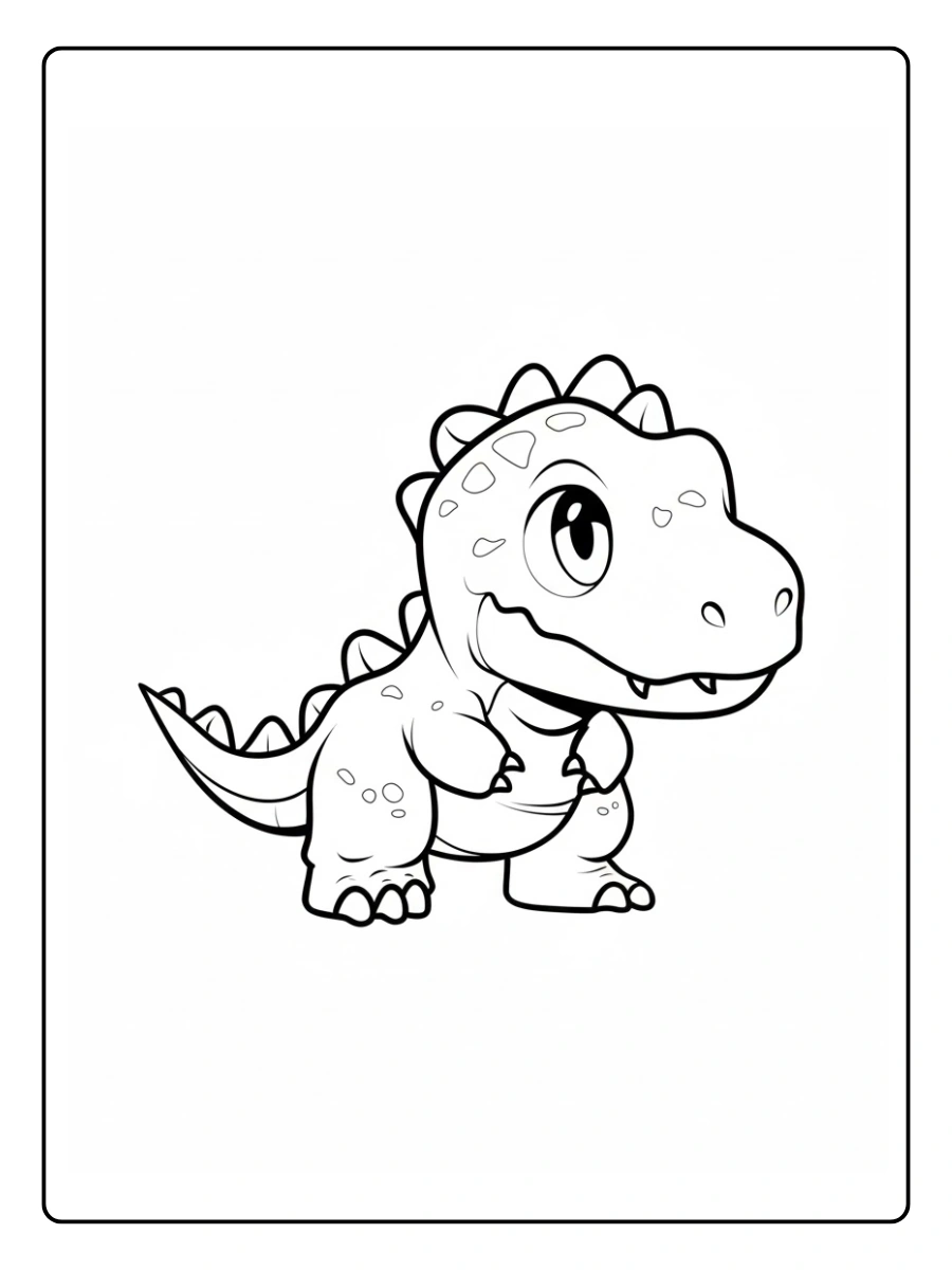 desenho de dinossauro fofo para colorir (1)