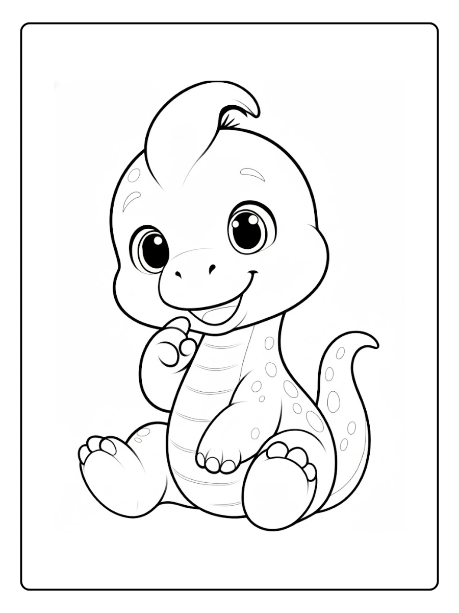 desenho de dinossauro fofo para colorir (2)