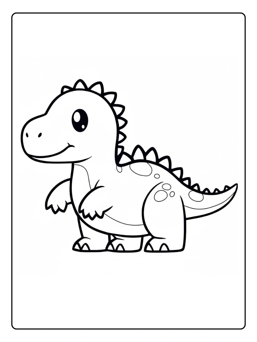 desenho de dinossauro fofo para colorir (4)