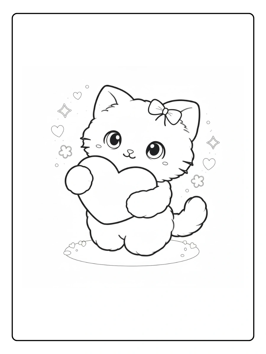 desenho de gatinho fofo para colorir (1)