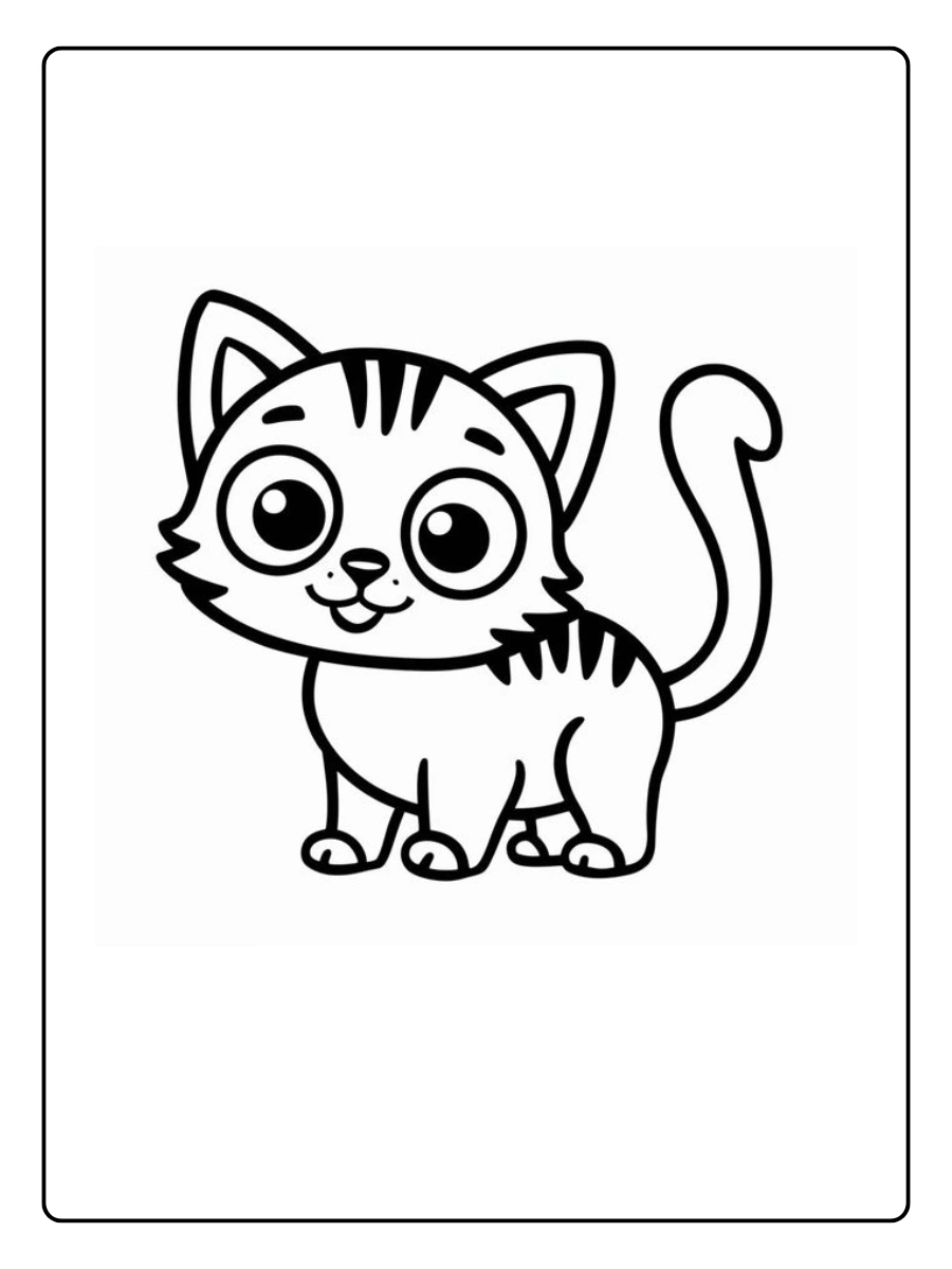desenho de gatinho fofo para colorir (14)
