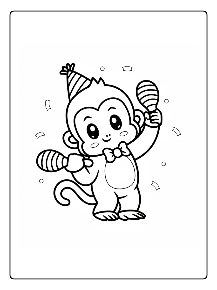 desenho de macaco fofo para colorir (11)