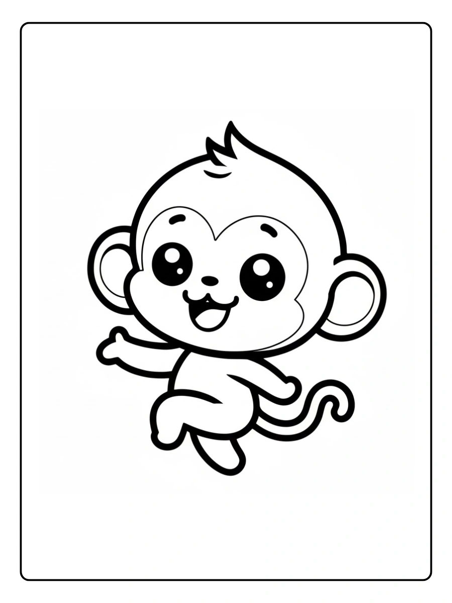 desenho de macaco fofo para colorir (12)