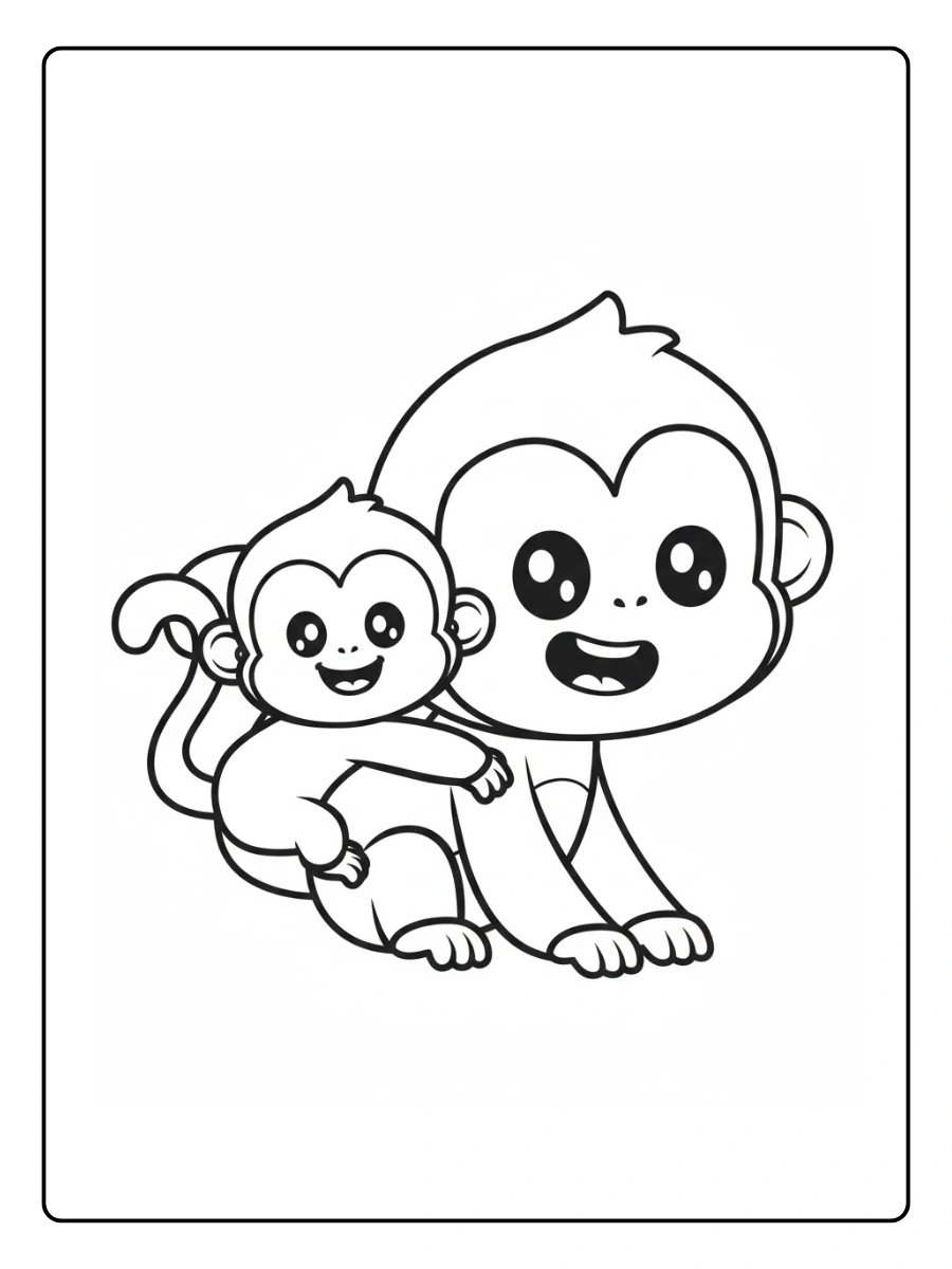 desenho de macaco fofo para colorir (13)