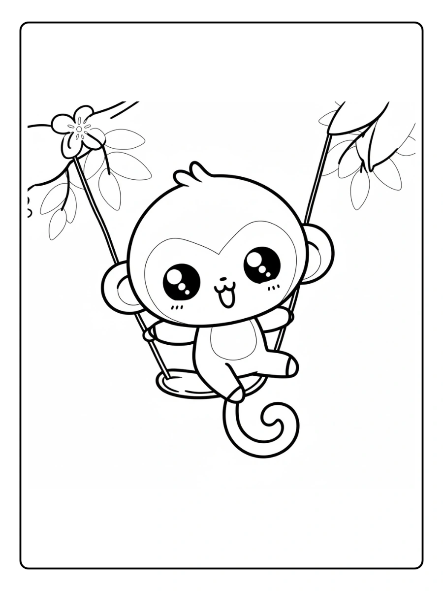 desenho de macaco fofo para colorir (15)