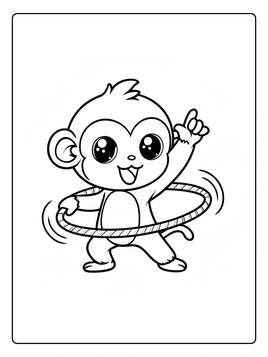 desenho de macaco fofo para colorir (4)