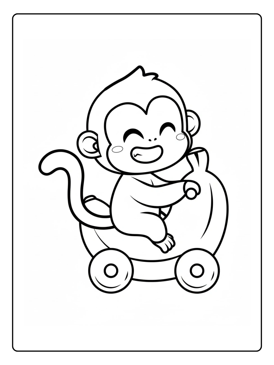 desenho de macaco fofo para colorir (5)