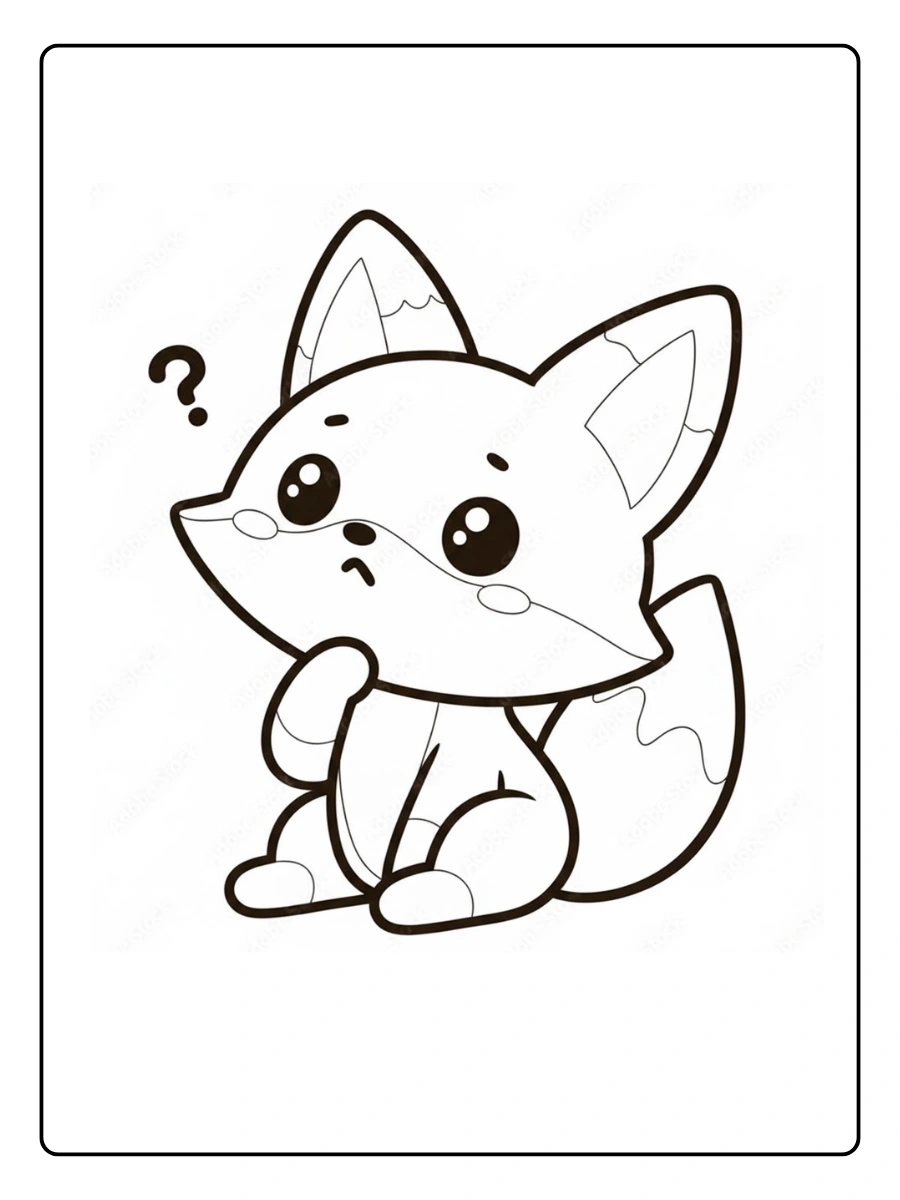 desenho de raposa fofa para colorir (13)