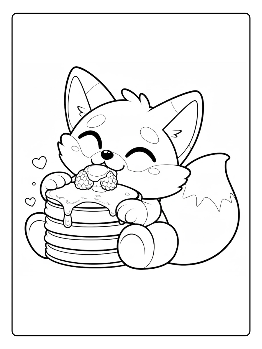 desenho de raposa fofa para colorir (4)