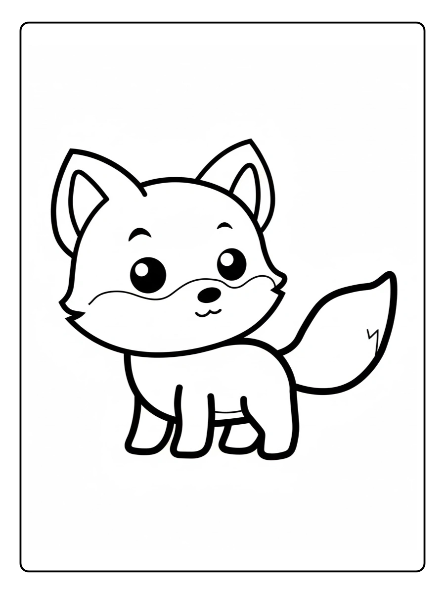 desenho de raposa fofa para colorir (6)