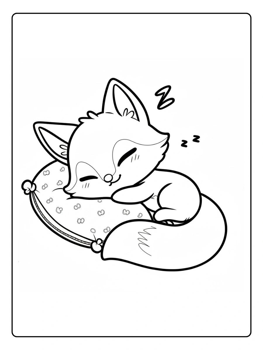 desenho de raposa fofa para colorir (8)