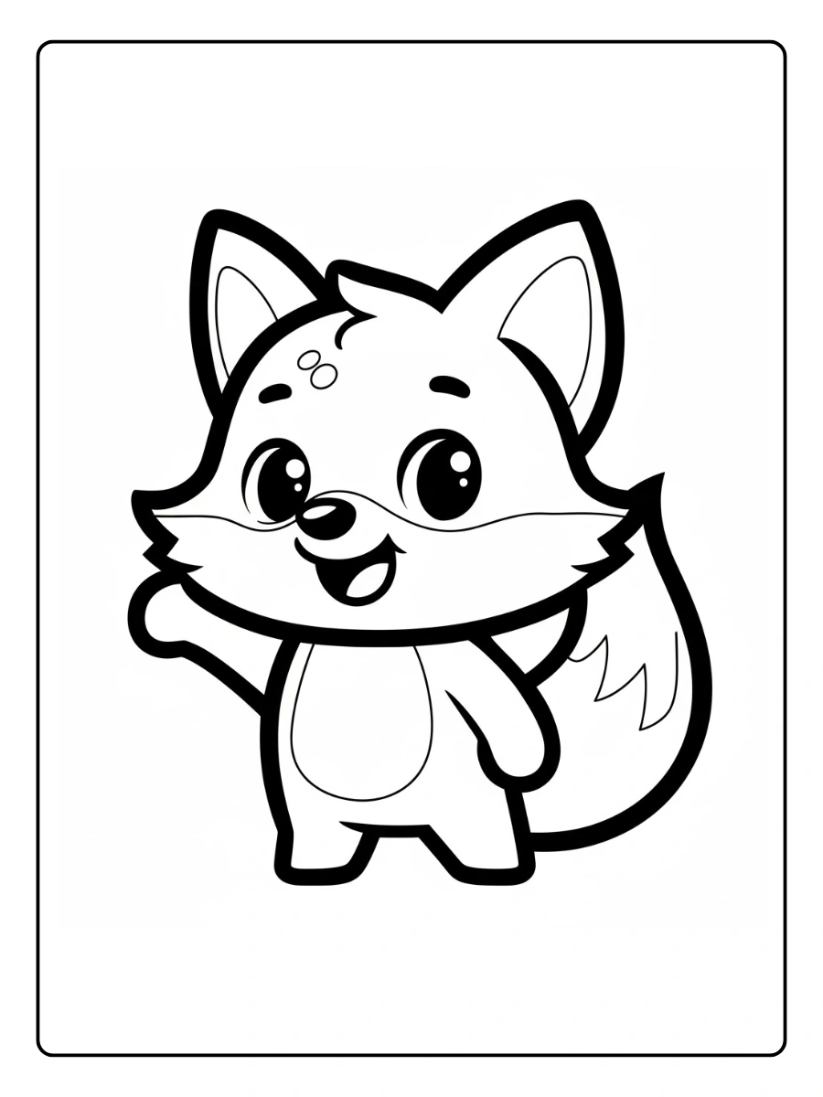 desenho de raposa fofa para colorir (9)