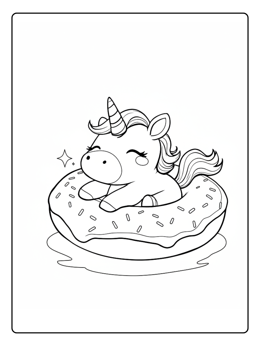 desenho de rosquinhas fofas para colorir (12)