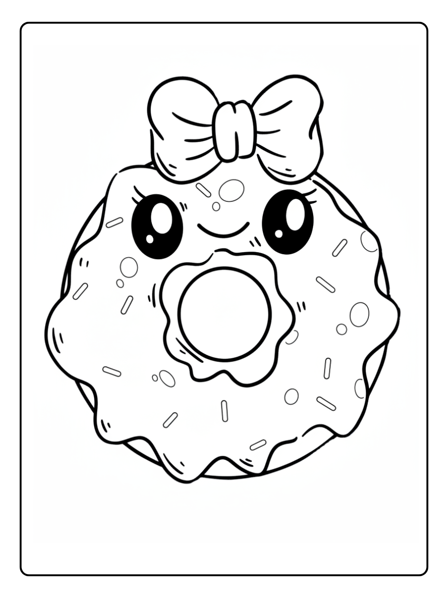 desenho de rosquinhas fofas para colorir (13)