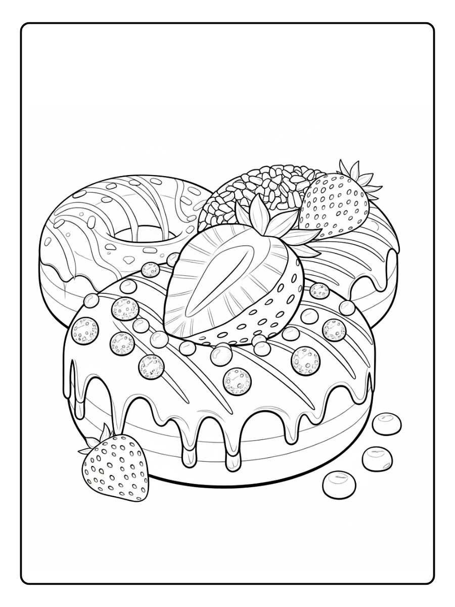 desenho de rosquinhas fofas para colorir (15)