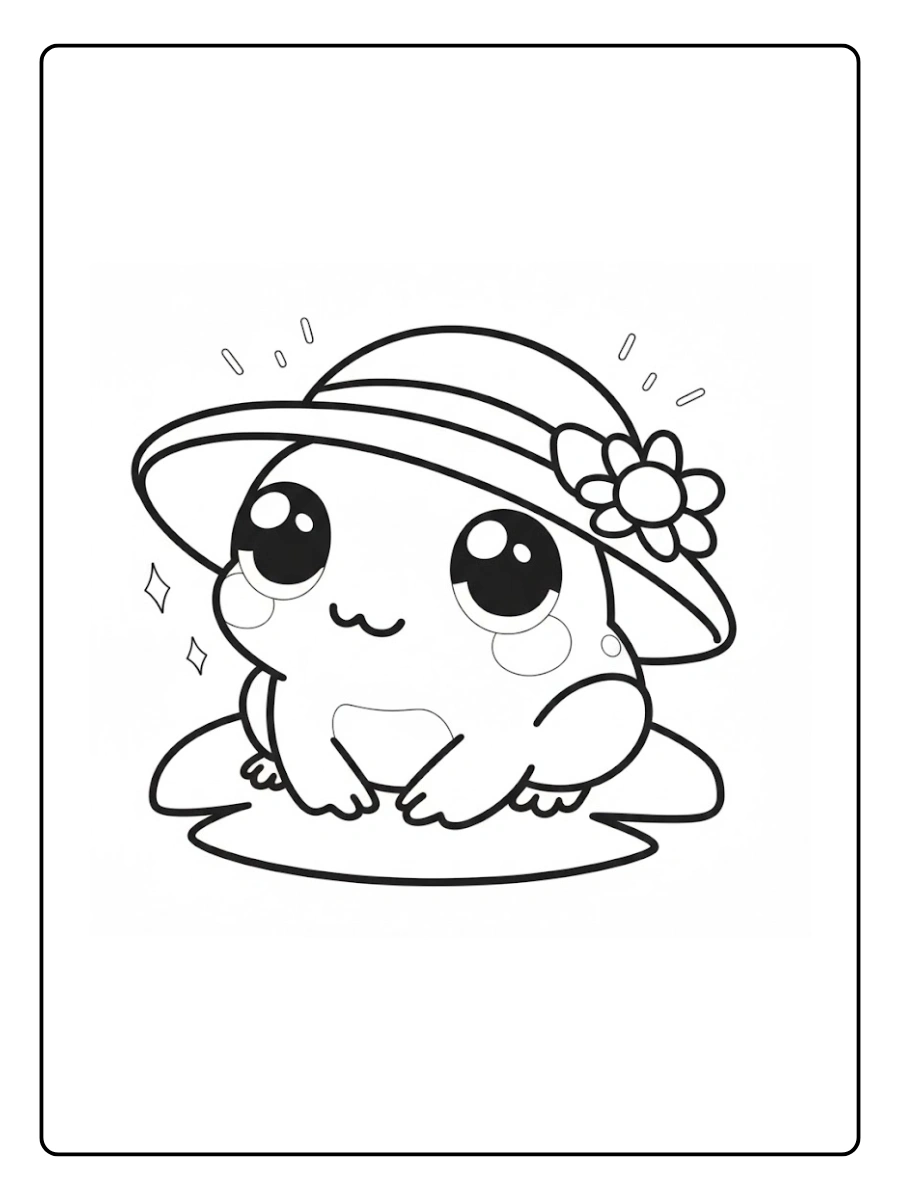 desenho de sapo fofo para colorir (1)