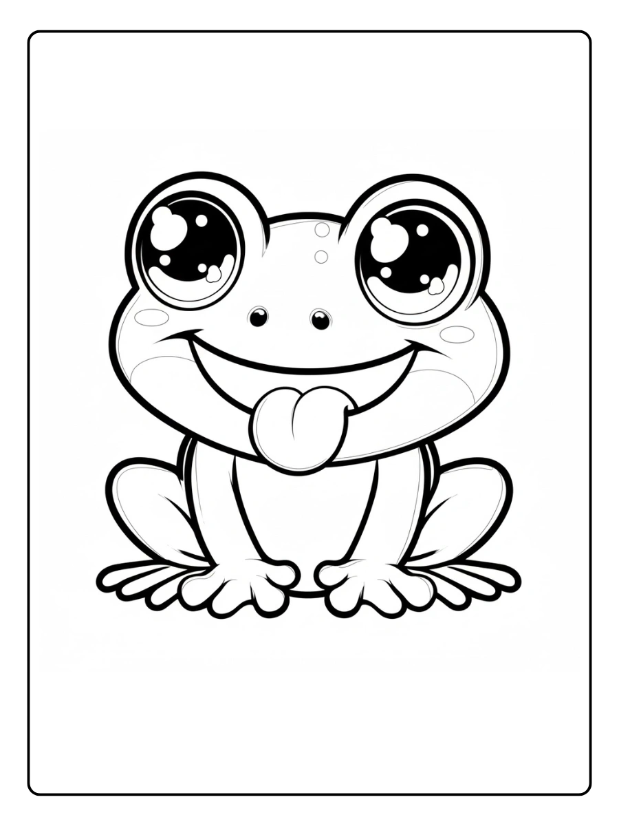 desenho de sapo fofo para colorir (12)