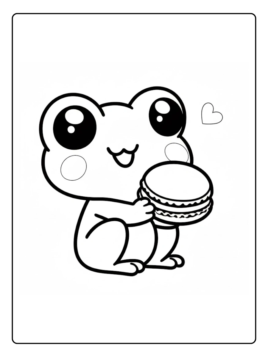 desenho de sapo fofo para colorir (2)