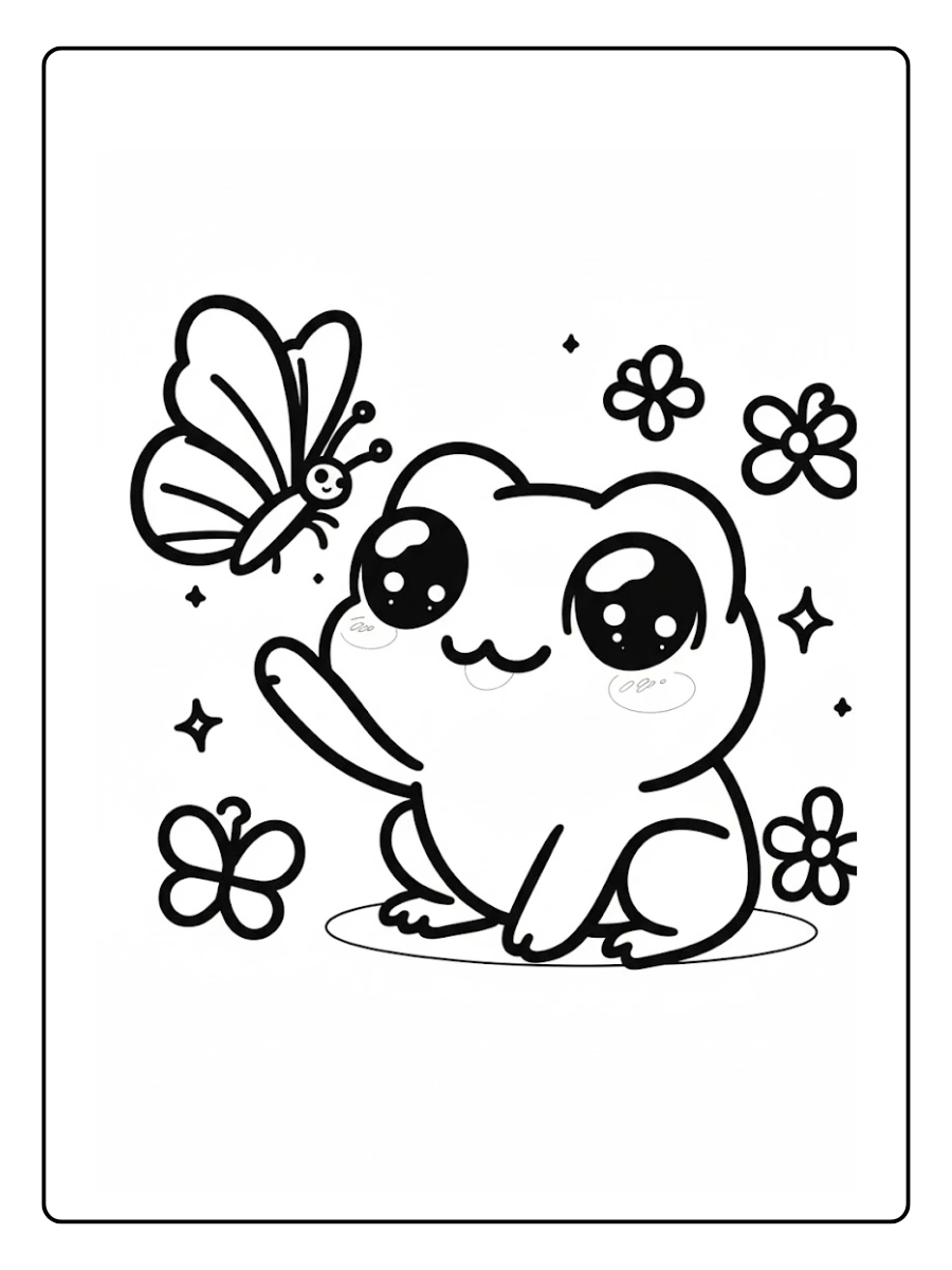 desenho de sapo fofo para colorir (3)