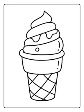 desenho de sorvete para colorir 12