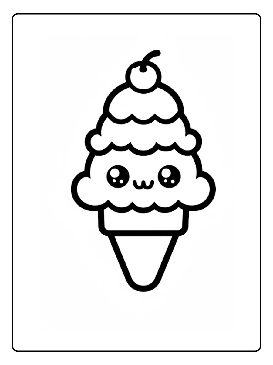 desenho de sorvete para colorir (2)