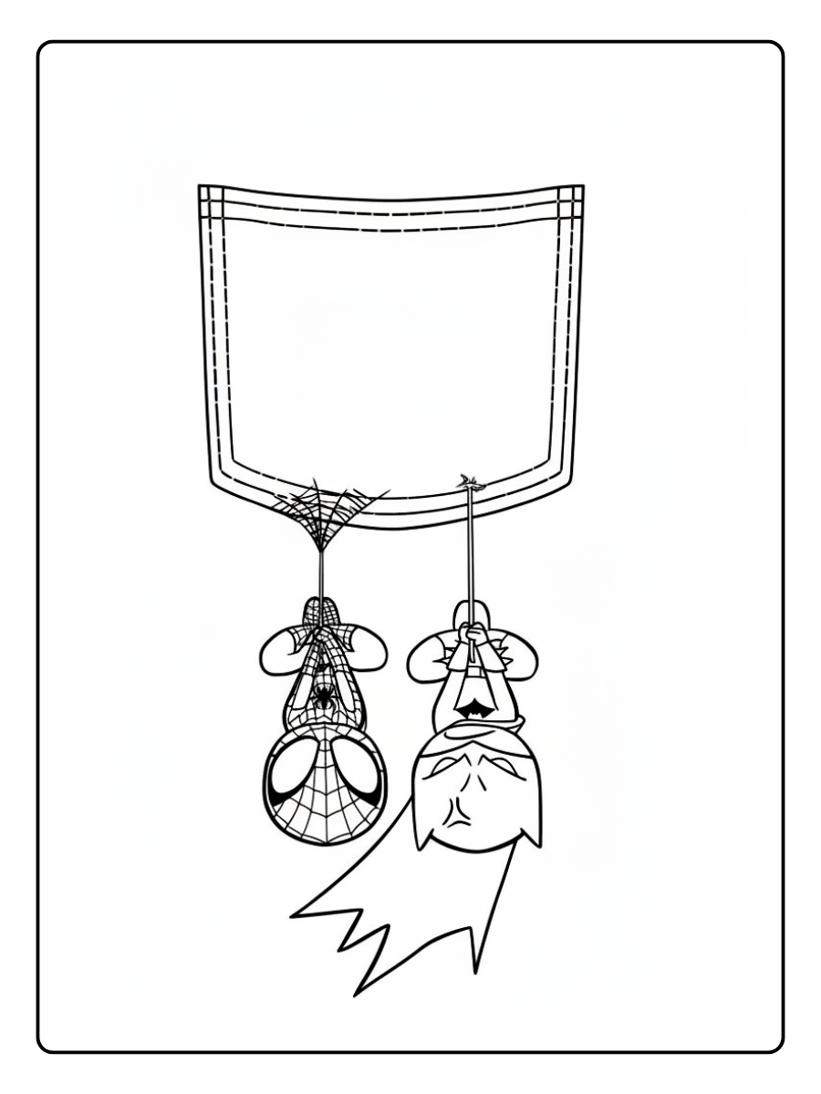 desenho do batman e homem aranha para colorir (15)