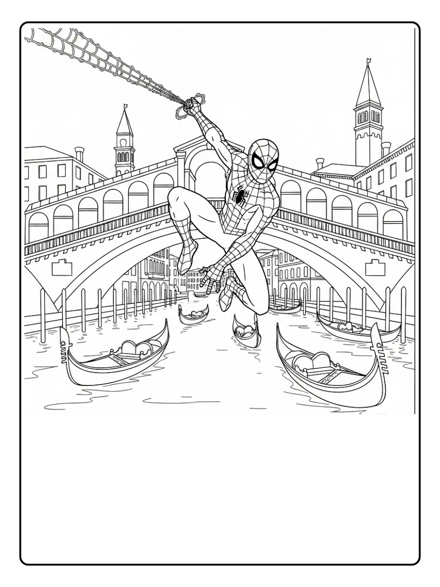 desenho do homem aranha longe de casa para colorir (1)