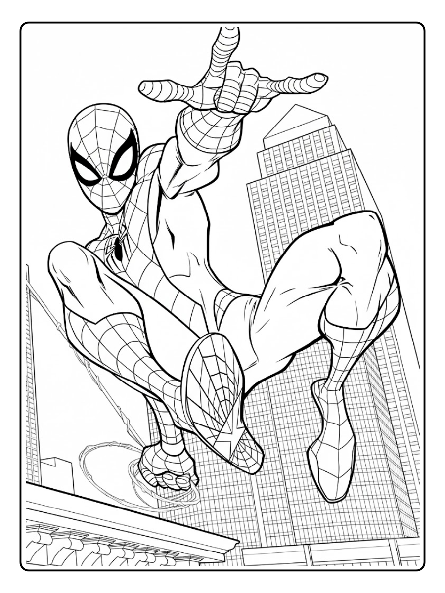 desenho do homem aranha longe de casa para colorir (11)