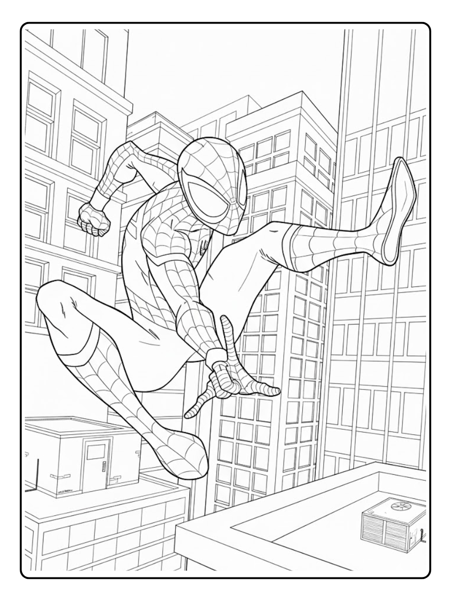 desenho do homem aranha longe de casa para colorir (12)