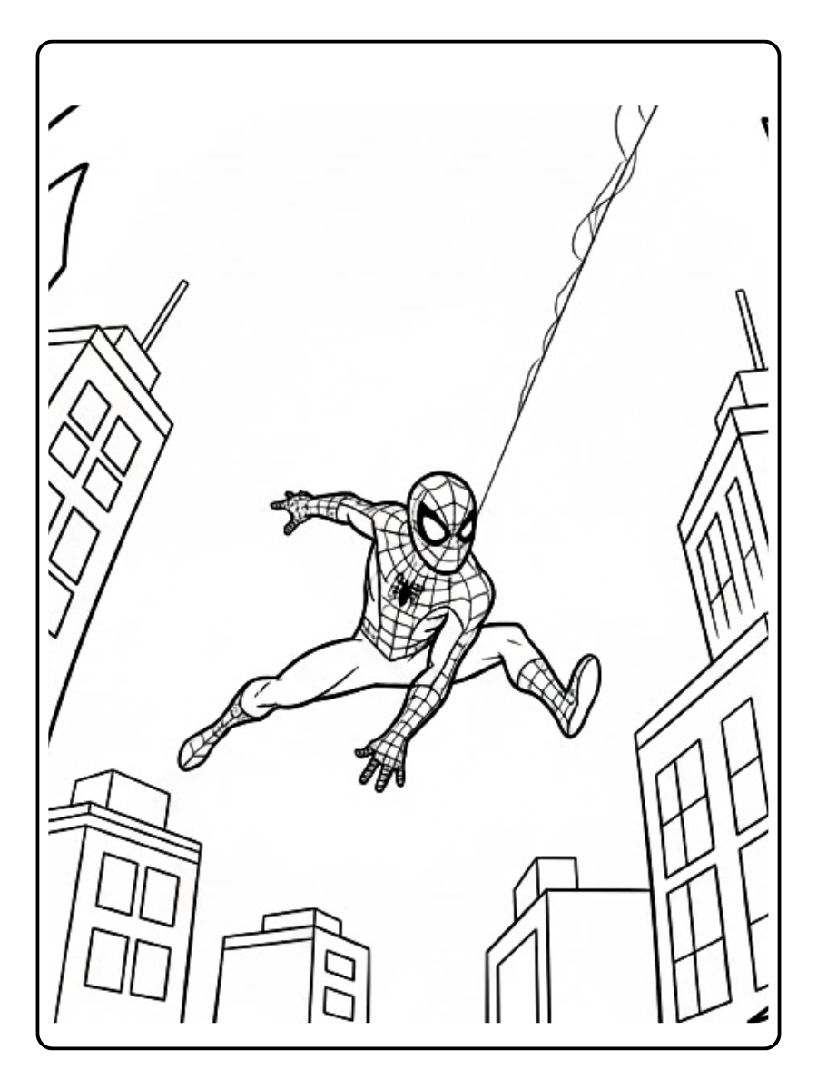 desenho do homem aranha longe de casa para colorir (3)