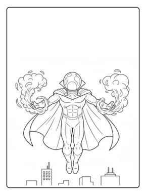 desenho do homem aranha longe de casa para colorir 4