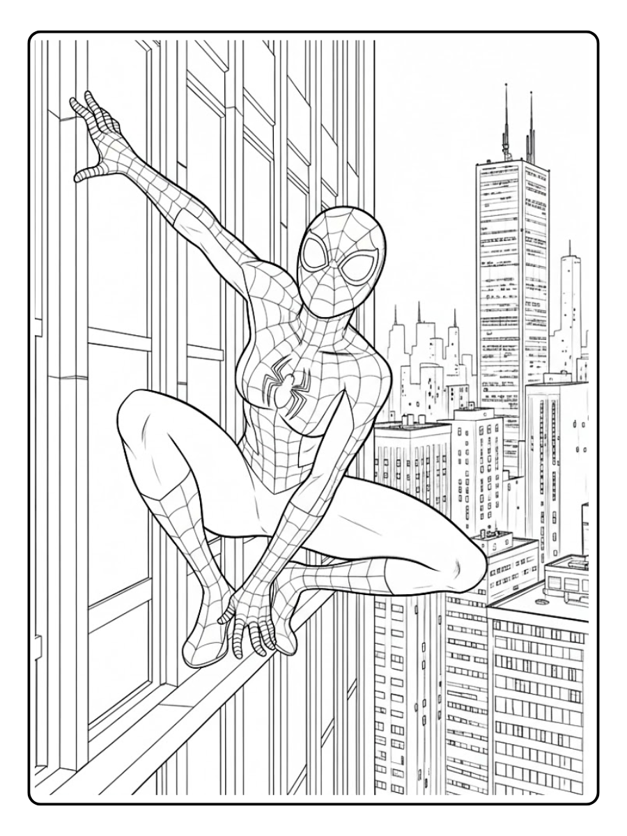 desenho do homem aranha longe de casa para colorir (9)