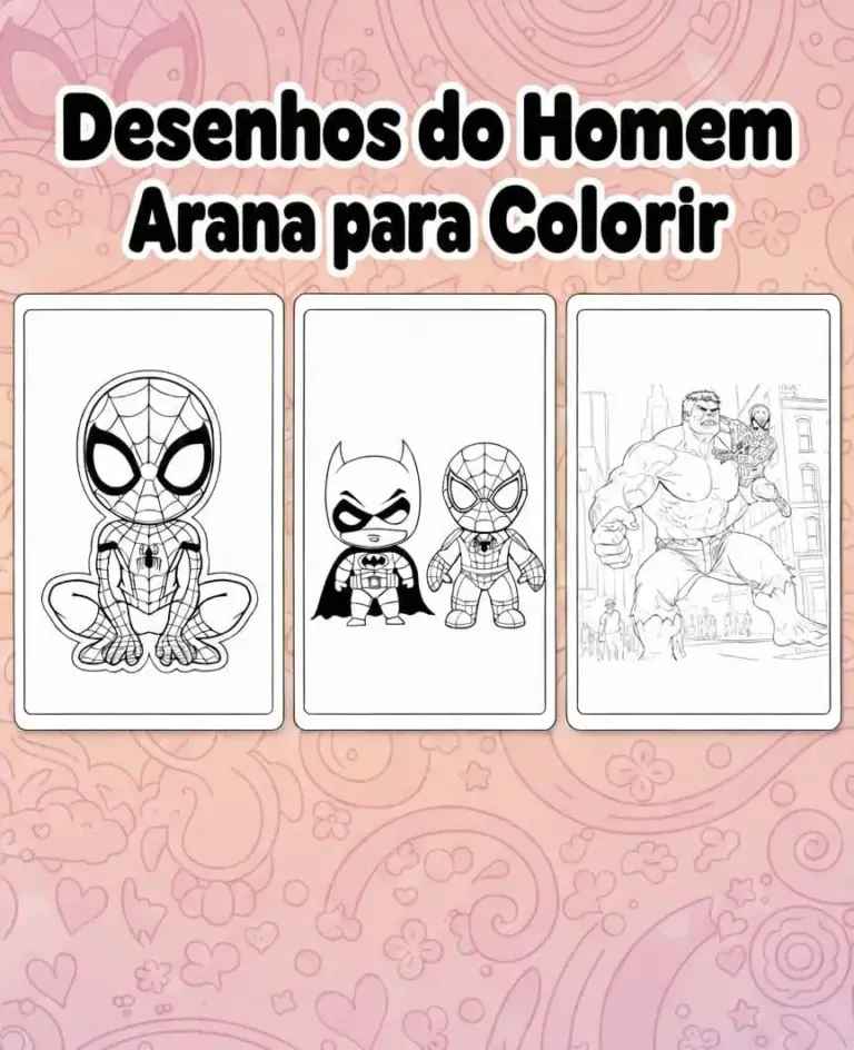 desenho do homem aranha para colorir