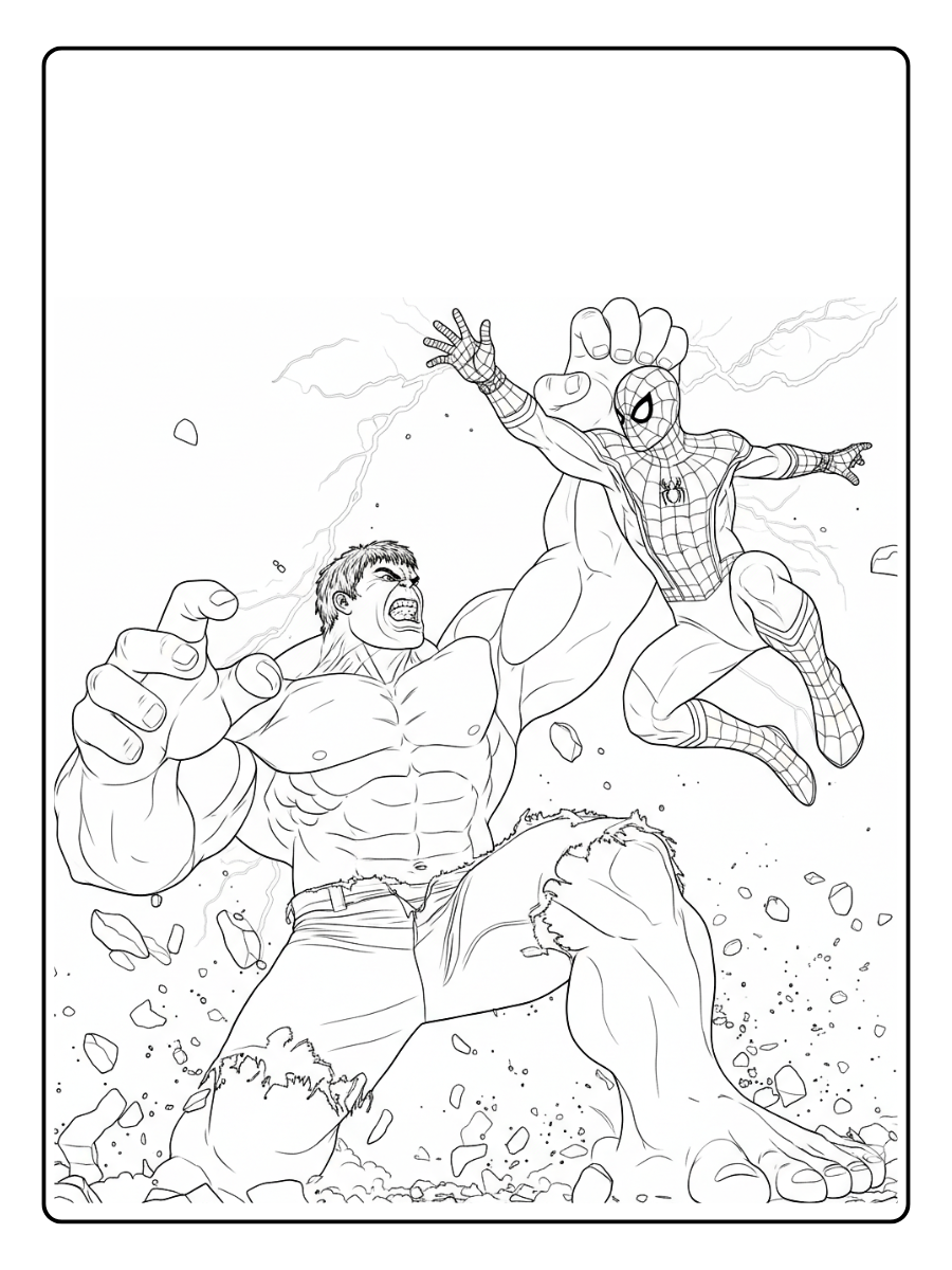 desenho do hulk e homem aranha para colorir (1)