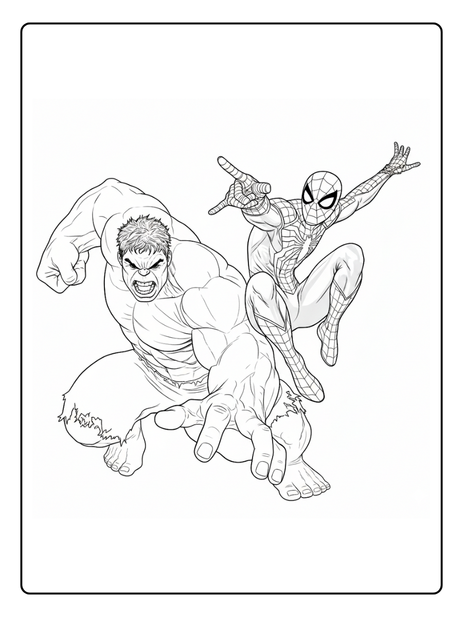desenho do hulk e homem aranha para colorir (2)