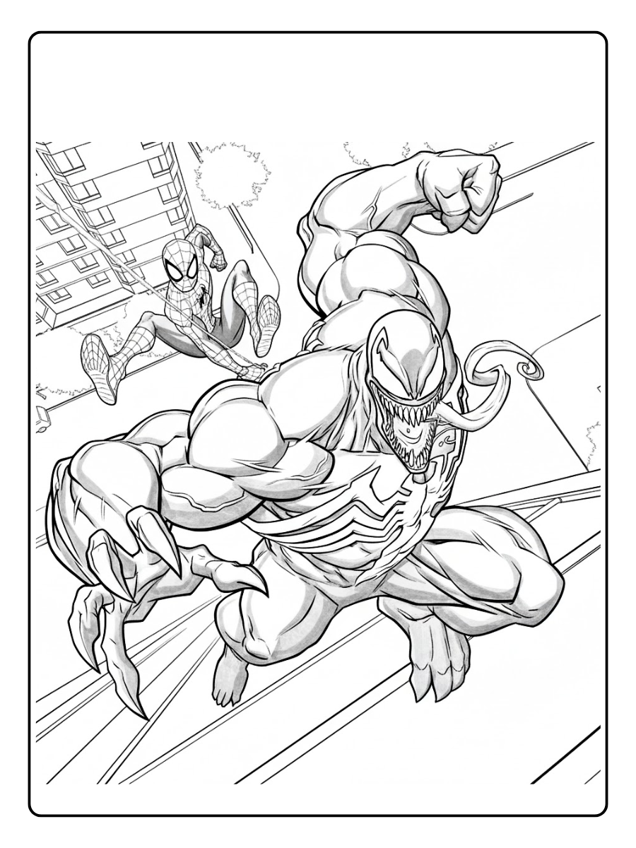 desenho do venom e homem aranha para colorir (10)