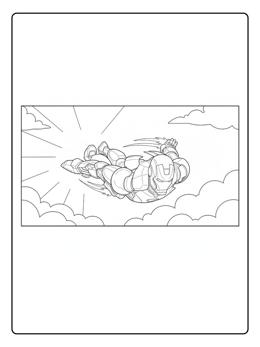 desenho homem de ferro para colorir (1)