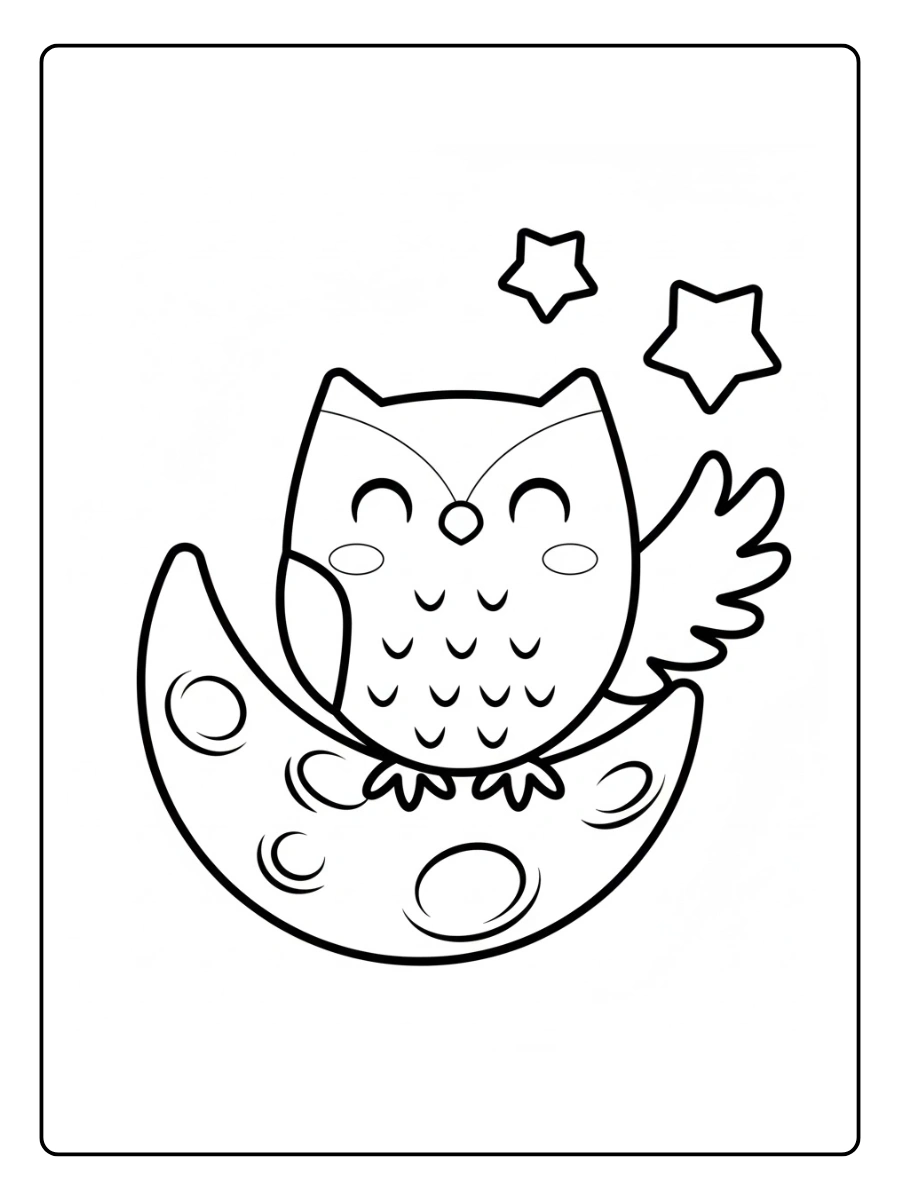 desenho para colorir coruja fofa (11)