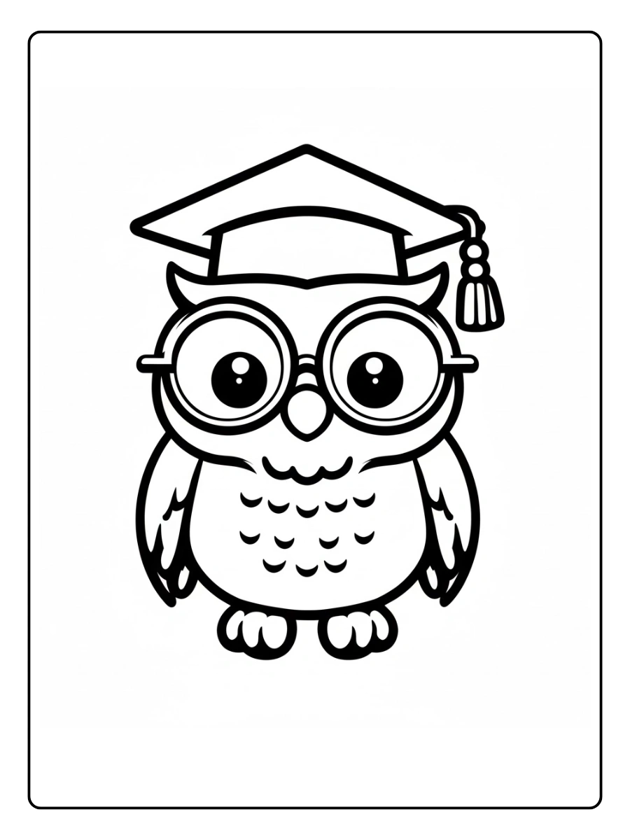 desenho para colorir coruja fofa (2)