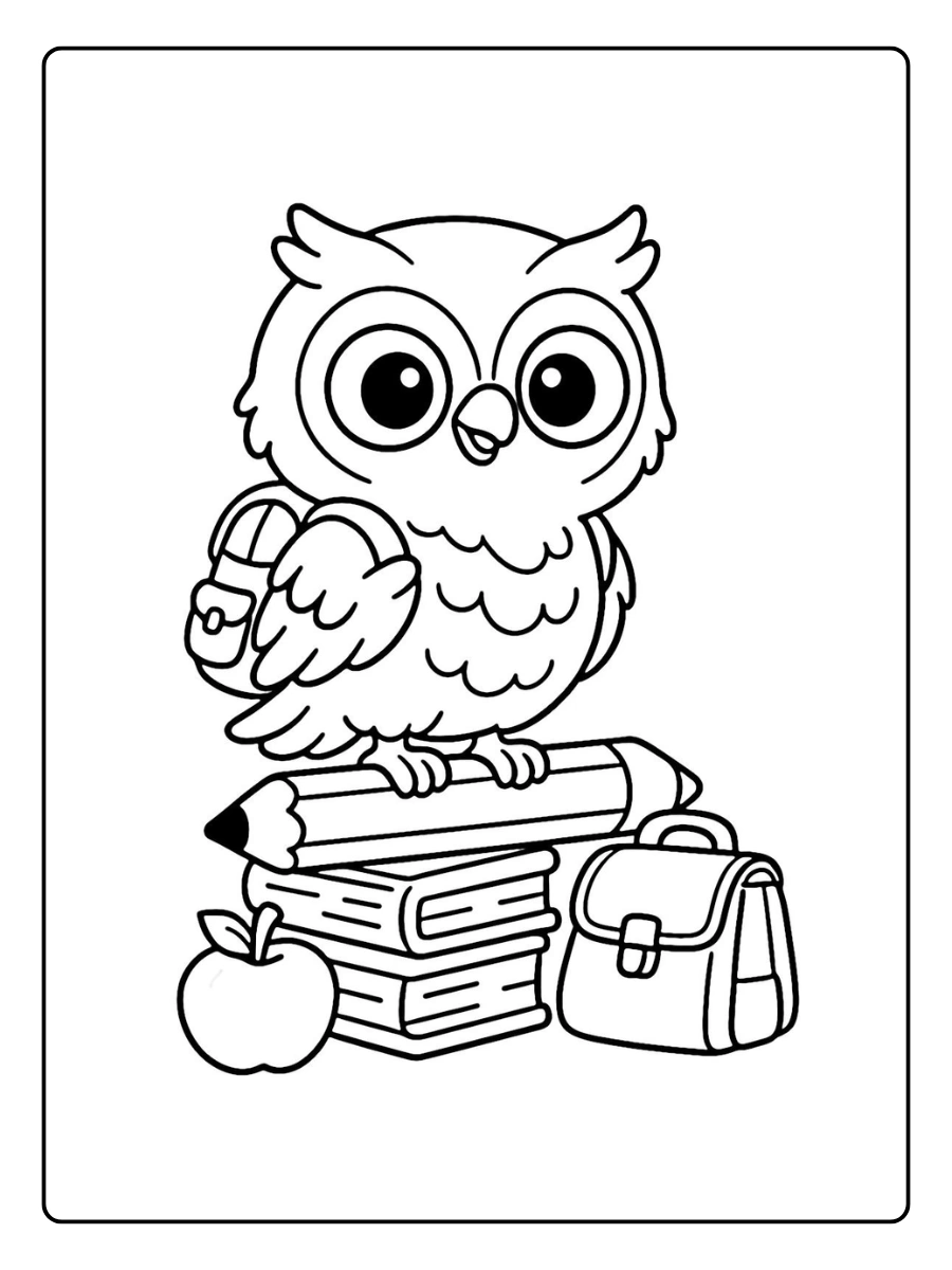 desenho para colorir coruja fofa (8)