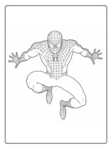 desenho para colorir do homem aranha sem volta para casa 12