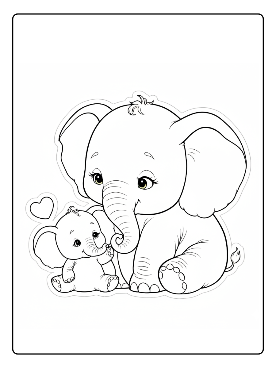 desenho para colorir elefante fofo (11)