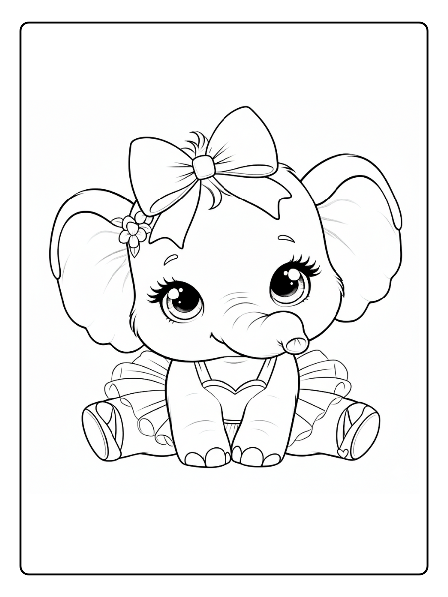 desenho para colorir elefante fofo (6)